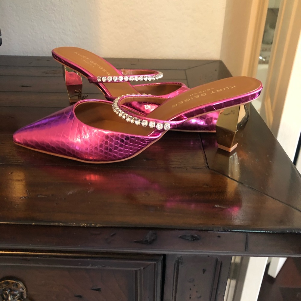 Hot pink shoes